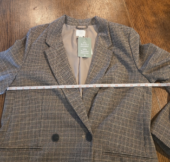 H&M Tan Checkered Blazer - Picture 7 of 11